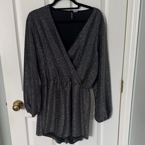 H&M Black Glitter Jumpsuit